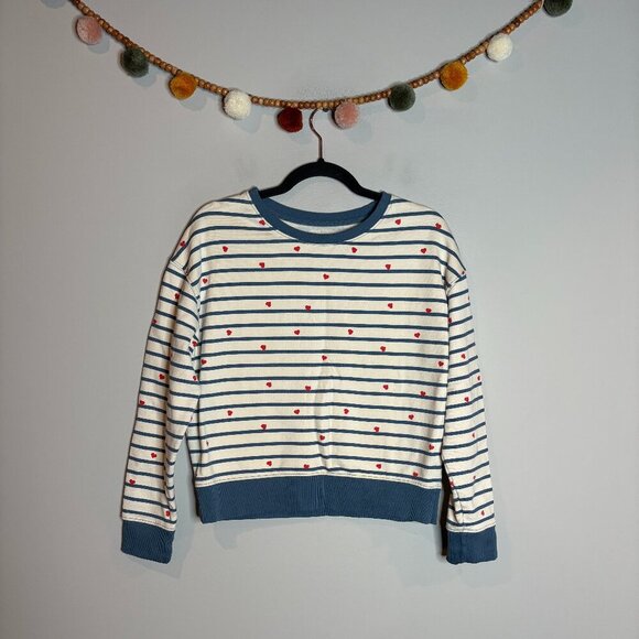 Pact striped heart sweatshirt - Picture 1 of 5